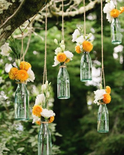 décoration-bouteille-verre-fleur